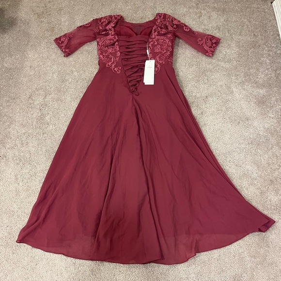 Miss Veil Formal Dress with Lace Up Back - Picture 14 of 14